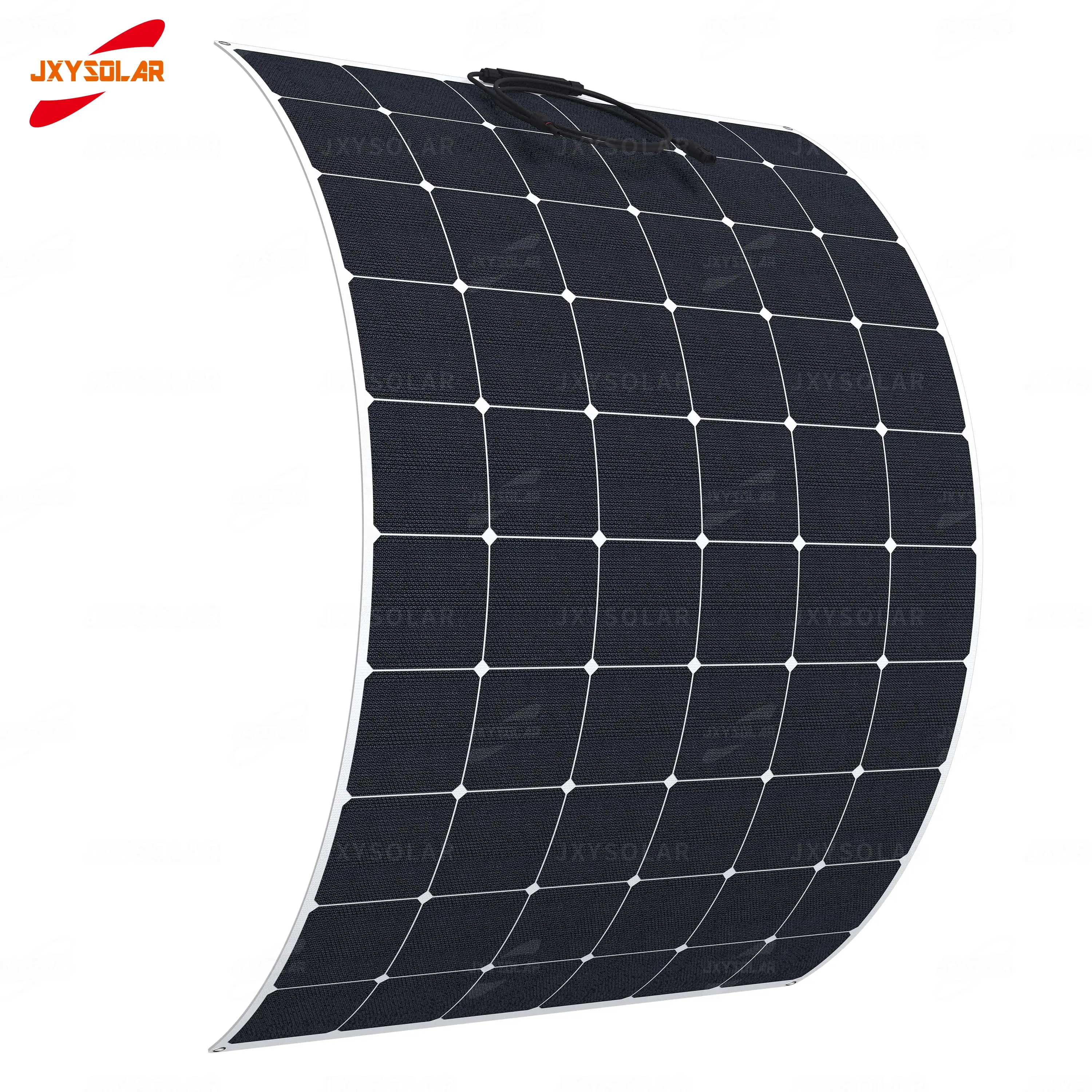 
200W 34.2V ETFE Sunpower Adhesive Thin Film Marine Flexible Solar Panel 