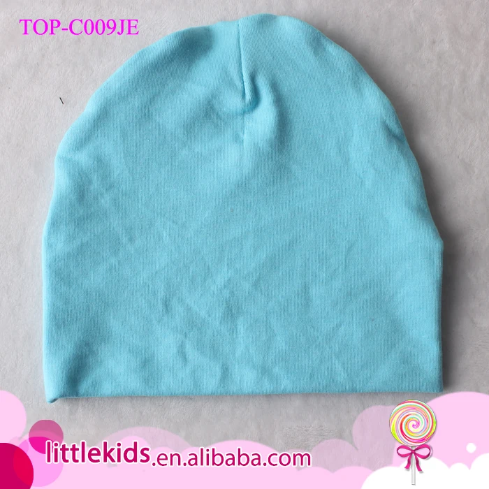 Wholesale Newborn Baby Boys And Girls Hospital Beanie Hat Plain Baby Cotton Hats