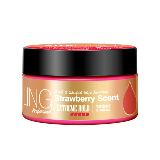 
Private label strong hold professional no fakes long lasting edge control gel hair slying wax for men 