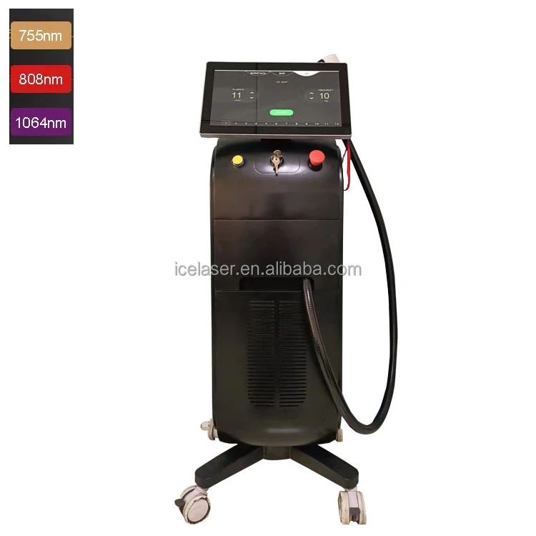 15.6 inch 4k screen diode lazer hair removal machine 2022 double diode laser hair removal machine 808