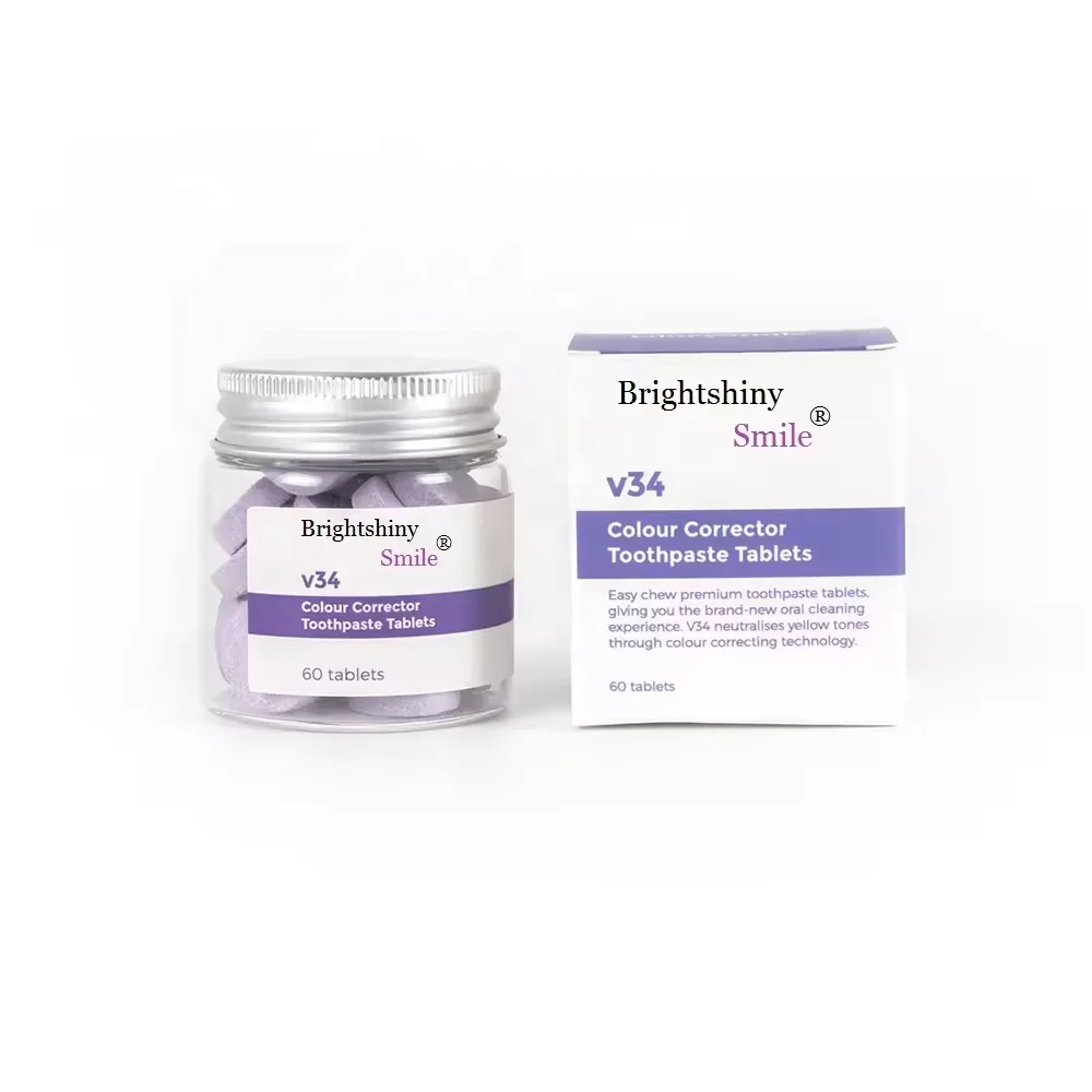 Customize Travel-Friendly Toothpaste Bits with Nano Hydroxyapatite Whitening Toothpaste Tablets 30 Pcs