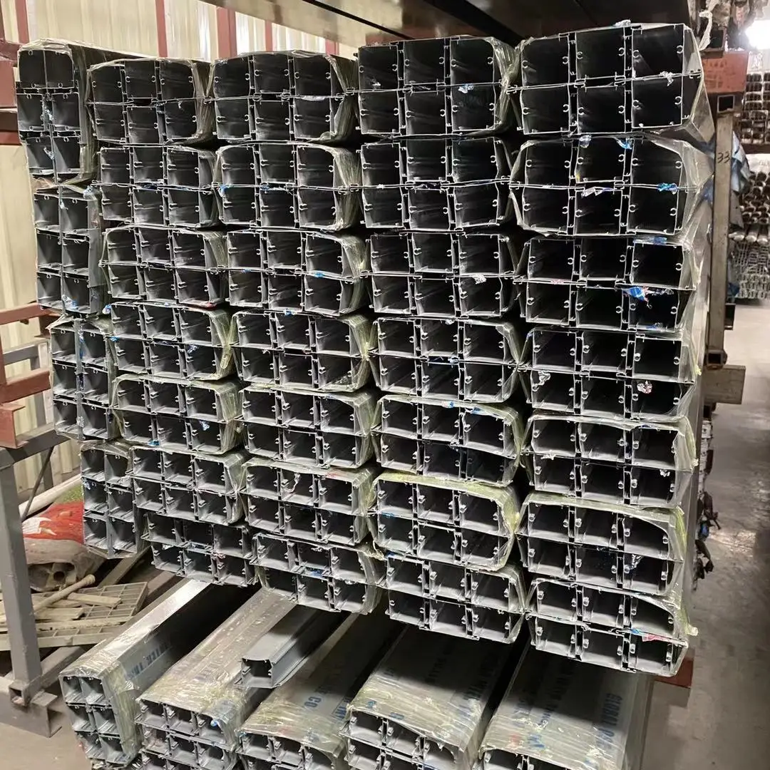 Africa market aluminum window and door profiles customized powder coating aluminium extrusion window frame section