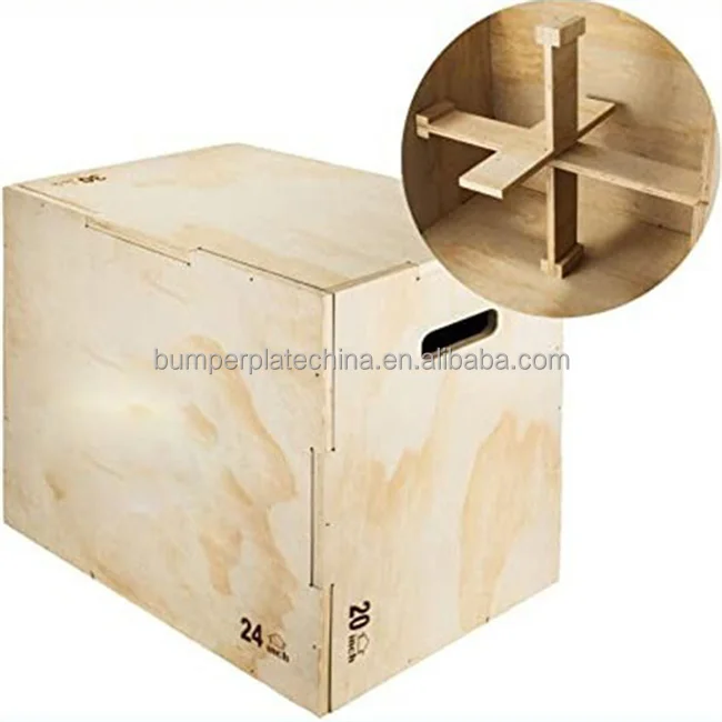 20 x 24 x 30 Inch Wooden Plyo Box for fitness