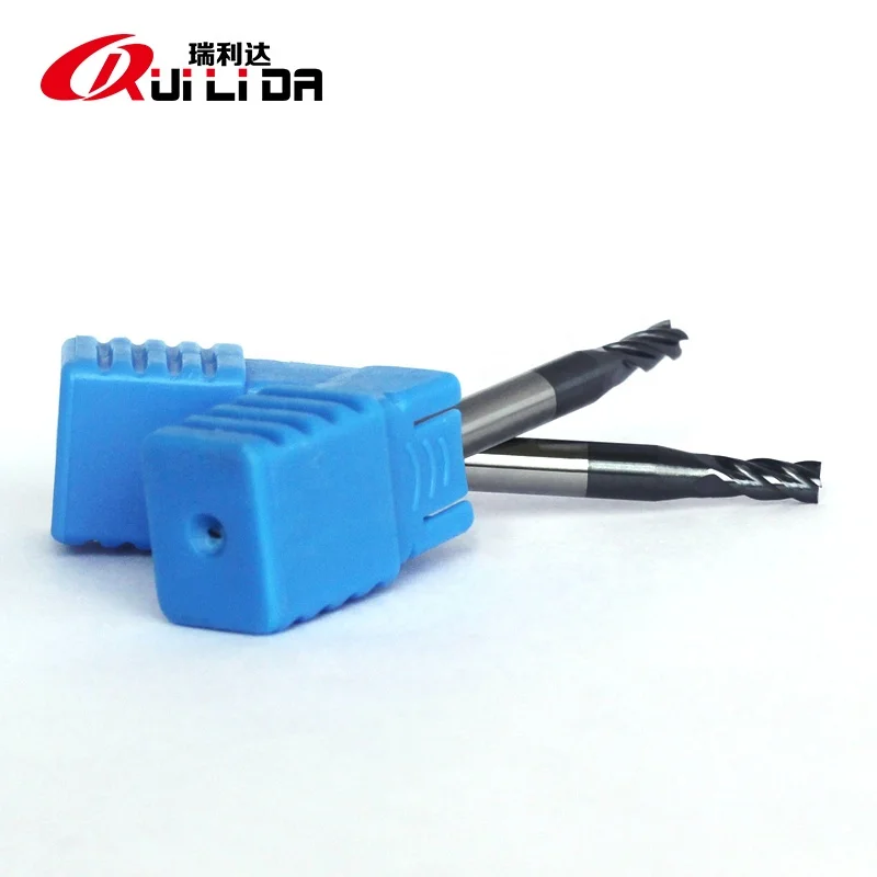 RLD high precision HRC50 4 Flutes 3x7.5x50x4D Solid Carbide Square End Mill for cnc milling machine