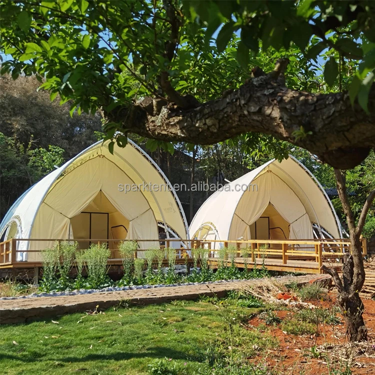 Luxury 4 Season Winter Camping Safari Sailing Shape Waterproof Hotel Glamping Tent for Sale