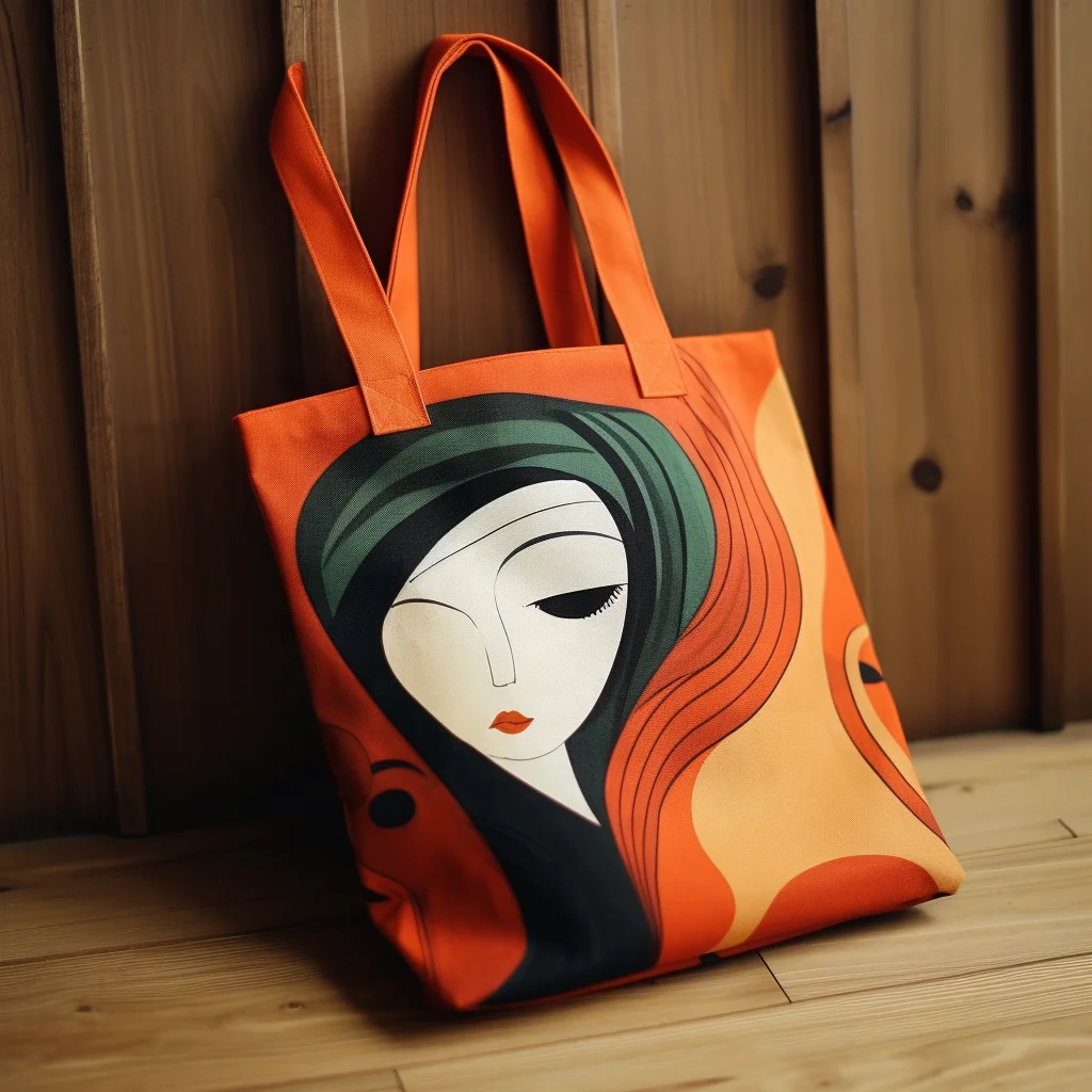 huahao color tote shopping cloth shoulder cotton with zipper girls shopper canvas bag for women