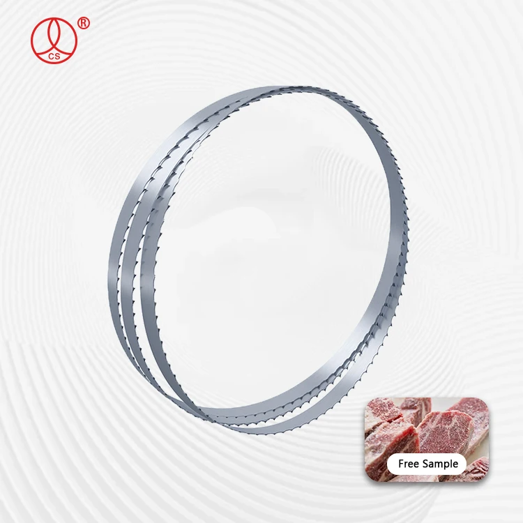 Frozen Meat And Bone Saw Blade Fast Cutting Durable Band Saw Blade For Meat Bone band saw blade machine