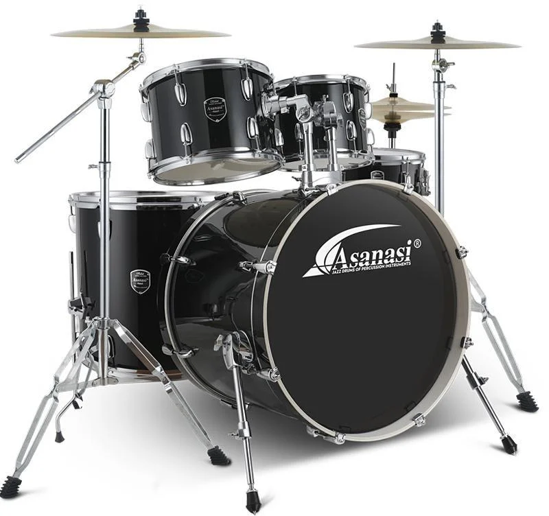 Professional Tama Jazz Drum Set Marching Acoustic Drum Set with Purple PVC Lenses and Printed Pattern Professional Quality