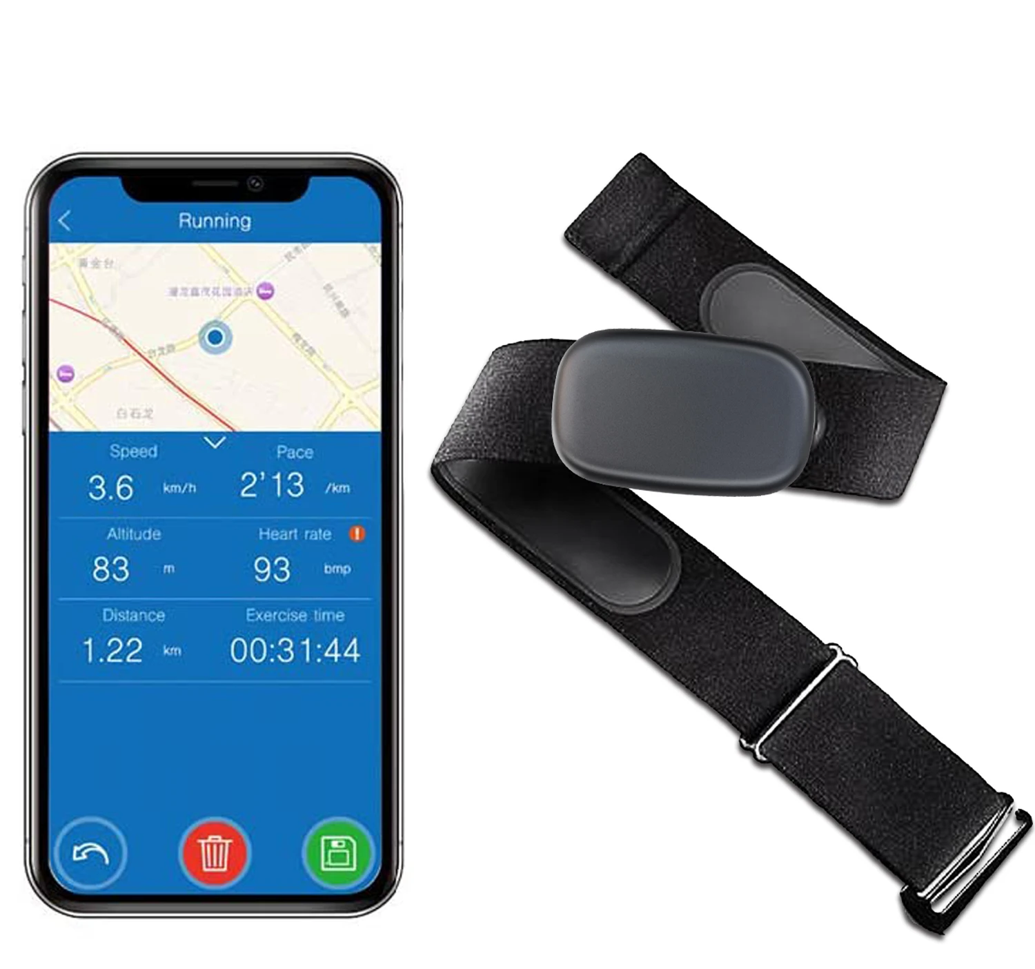 Chileaf 5 3 кГц BLE ANT + монитор сердечного ритма нагрудный ремень для домашнего фитнеса