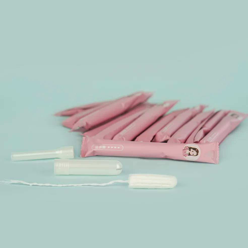 Disposable organic cotton tampon cardboard applicator tampons in Wholesale