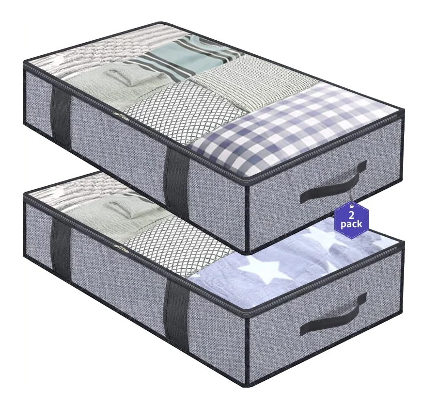 Factory Price Storage Bags Thickened Fabric Storage Bins Collapsible Wardrobe Storage Boxes Container With Handles Zipper