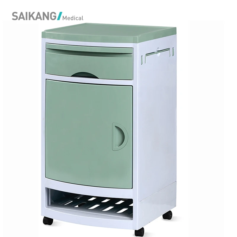 SKS003 Hospital Medical Plastic ABS Bedside Cabinet