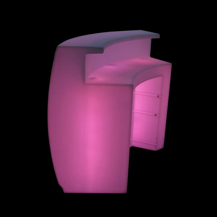 
Modern Round Bar Counter Designs Bar Furniture Recarhable RGB Glowing LED Round Bar Counter 