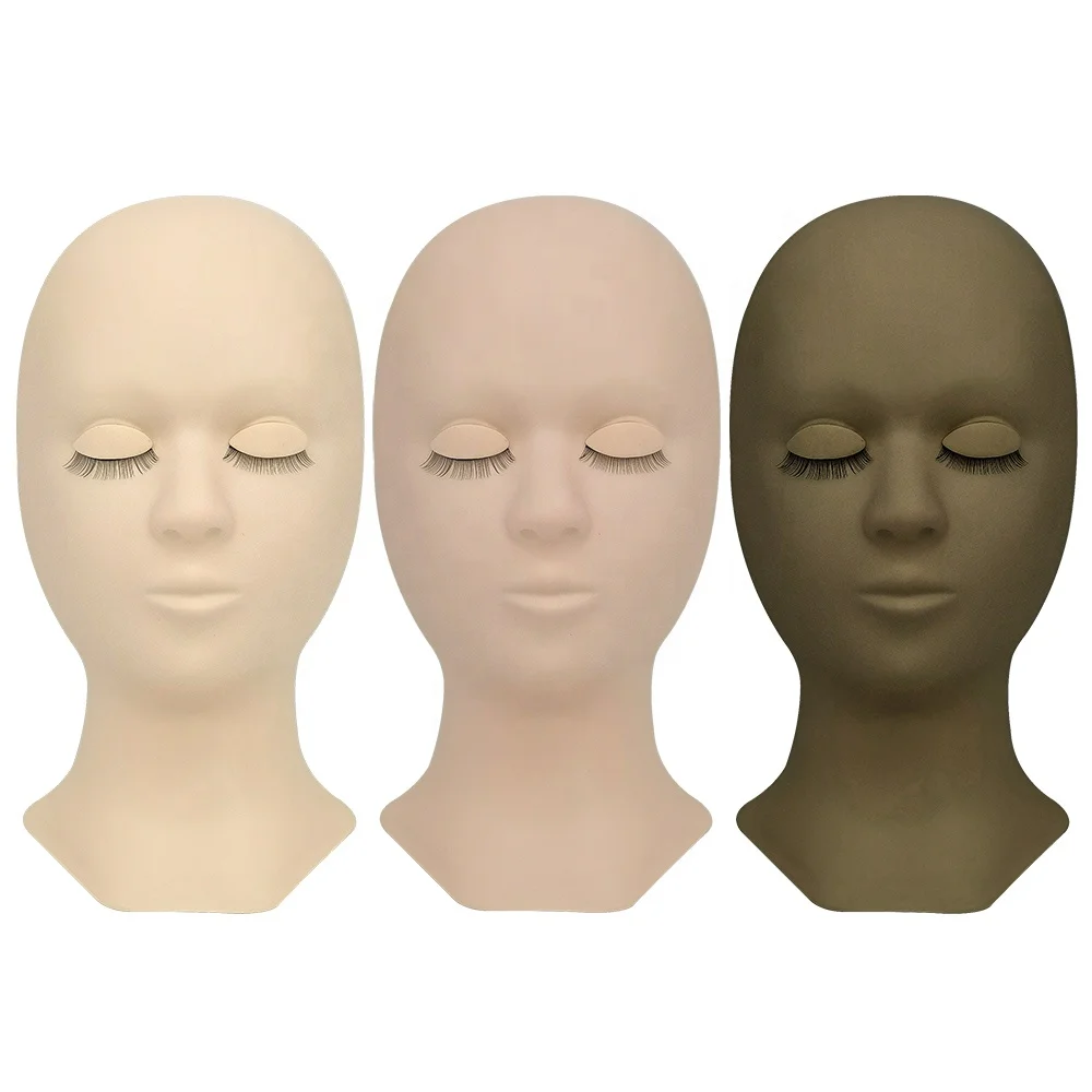Lash Practice Head Lash Practice Mannequin Lash Mannequin with Removable Eyelids