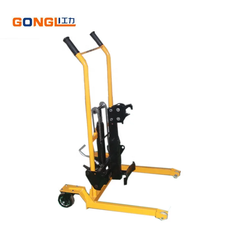 Warehouse Small 200kg Load Capacity Plastic Drum Lifter Drum Carrier