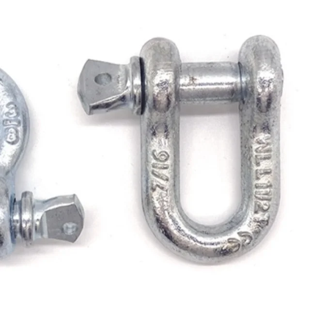 Marine U-shackle galvanized carbon steel high strength shackle