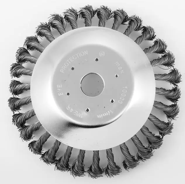 150mm 6 Inch Steel Wire Wheel Garden Weeding Brush Lawn Mower Grass Eater Trimmer Brush Cutter Tools Parts Weeding Brush