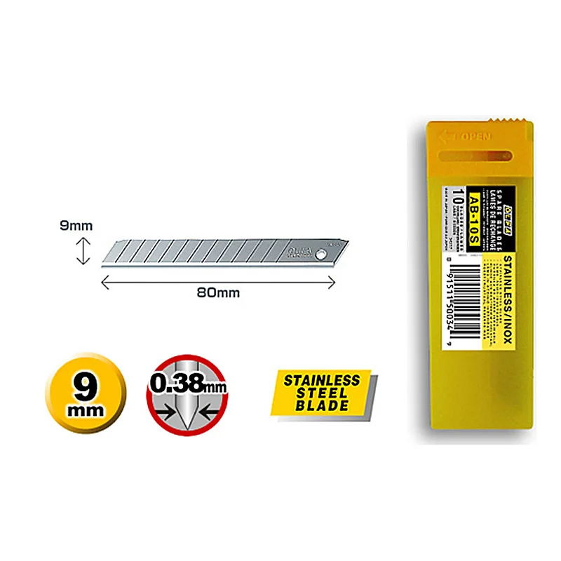 OLFA ABB-10B 9mm Black Snap-off Blade