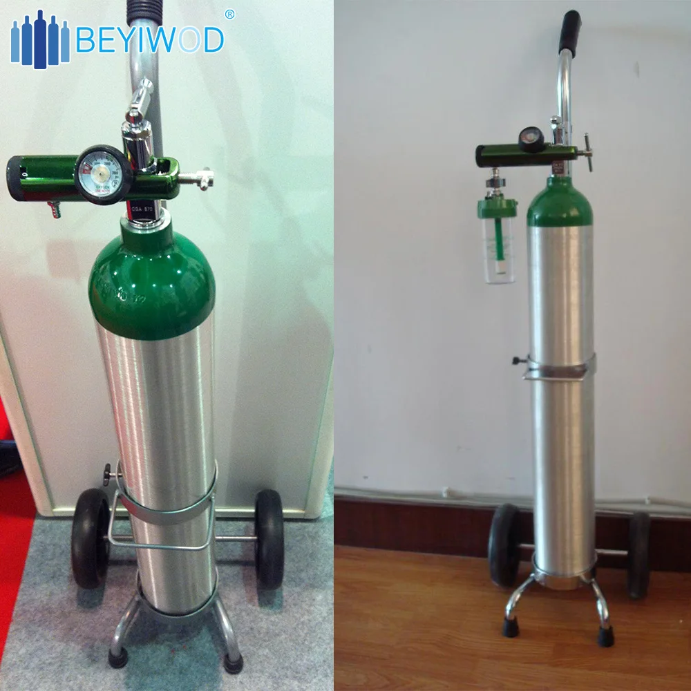 high pressure gas cylinder medical oxygen cylinder oxygen bottle oxygen tank with gas valve for hospital