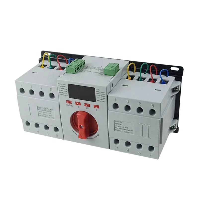  RP6-63L 4P 110V 220V управляющий переключатель напряжения с автоматическим переключением со светодиодным дисплеем для