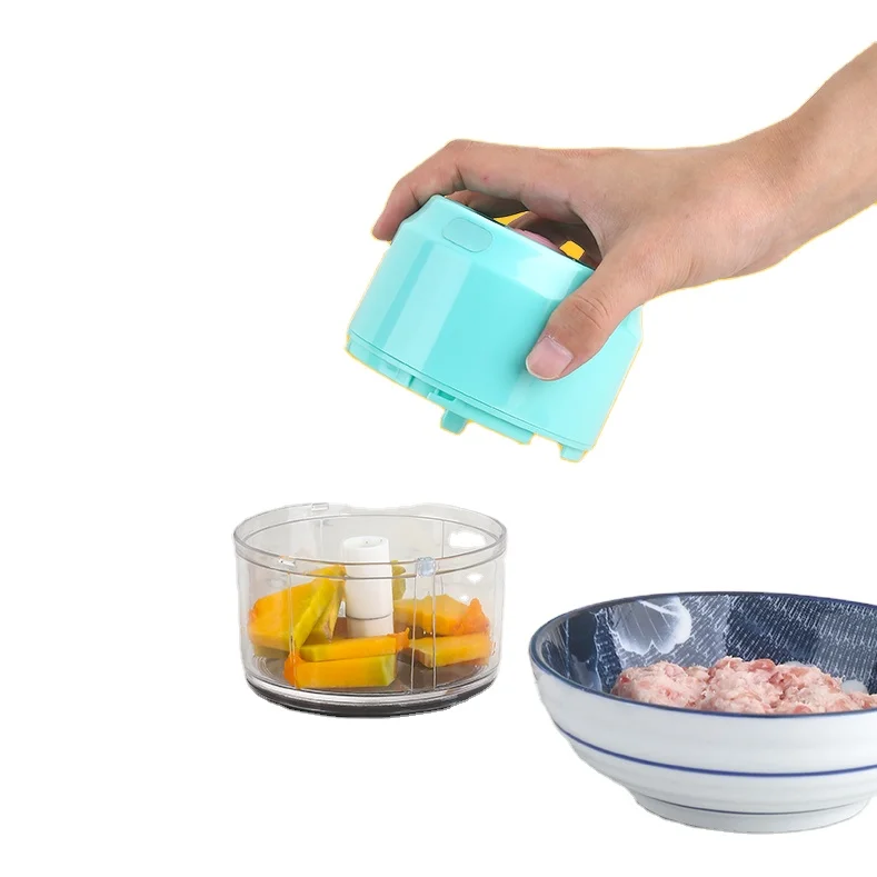 Mini electric garlic blender crusher onion chopper vegetable slicer meat grinder food cutter grater slicer