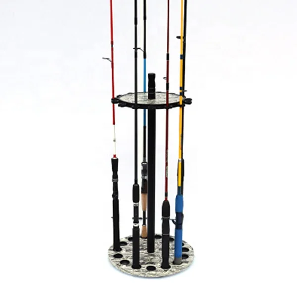 ToMyo 15 Holes Round Fishing Rod Stand Rack,Customer Design Fishing Tackle Storage