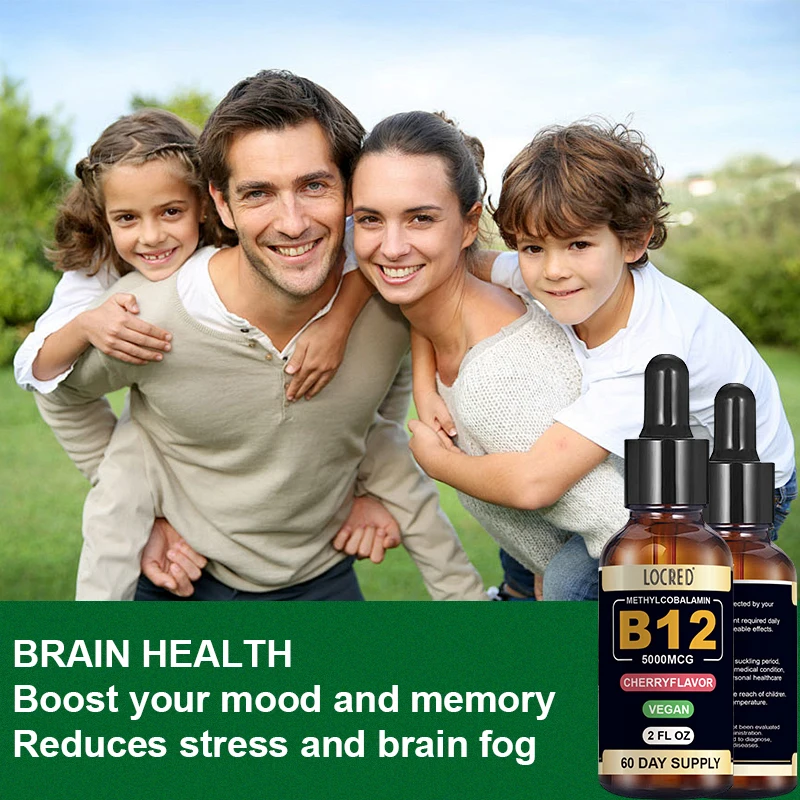 B 12 Drops Methylcobalamin Citric Acid & Potassium Sorbate Cherry Flavor Deionized Water & Natural Flavor Sugar-Free Drops