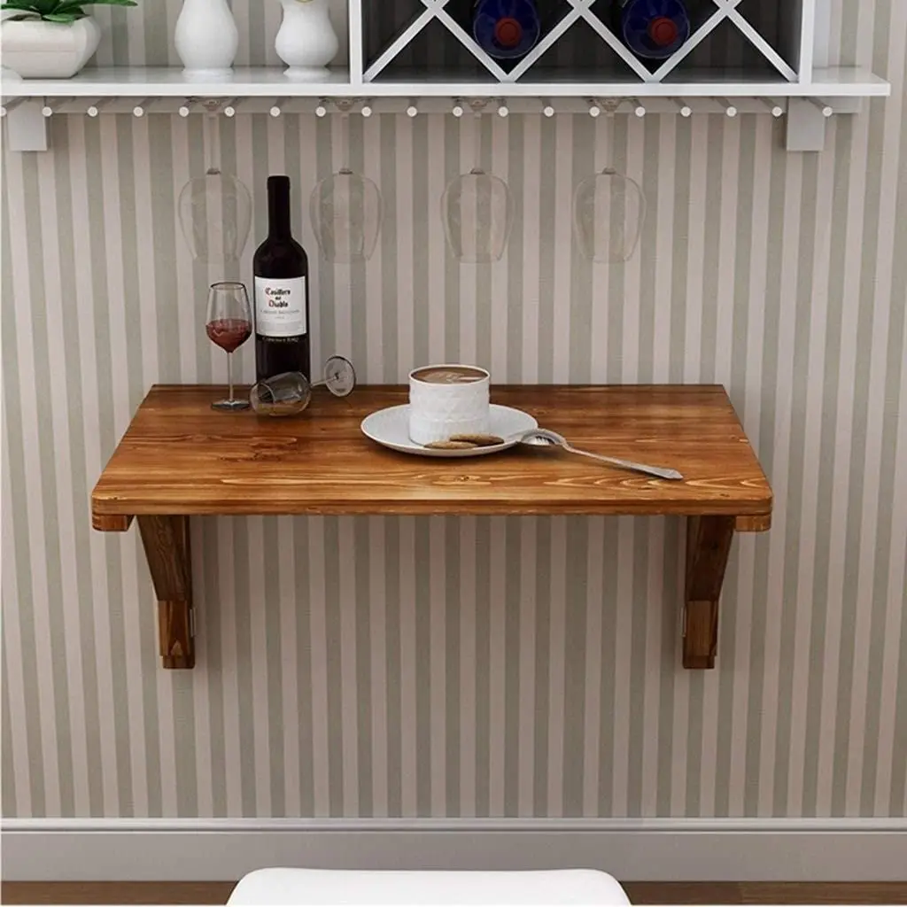 Manufacturer wholesale Murphy Desk Laptop Foldable Float Wall Mounted Dining Table Shelf for Small Space Saver