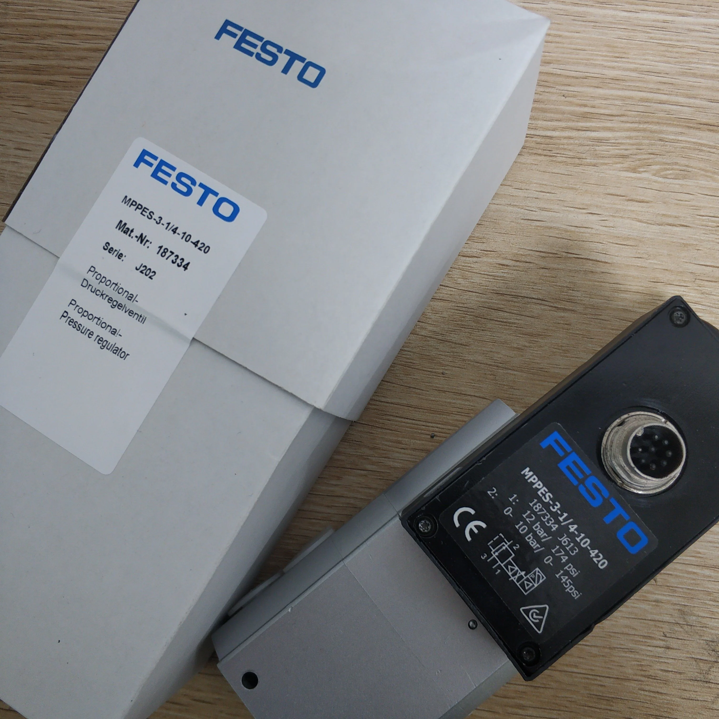 FESTOs proportional-pressure regulator MPPES-3-1/4-10-420  187334 solenoid valve