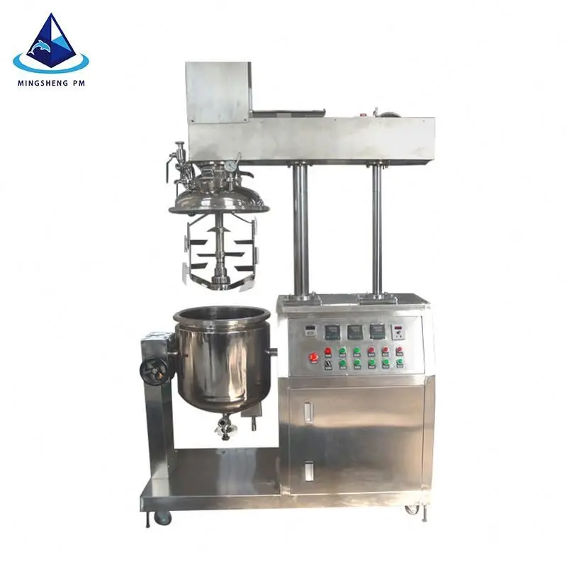 vacuum homogenizing  mayonnaise  pomade meat emulsification mixing emulsifying emulsion pump vacuum mixer emulsifying machine