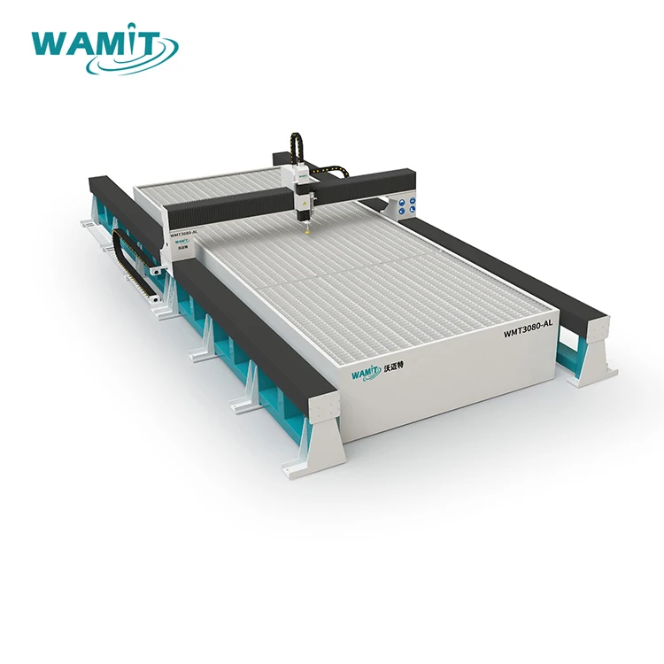 WAMIT Сверхмощный CNC водоструйный резак станок 3 оси 5 для мраморной гранитной керамической плитки Оборудование