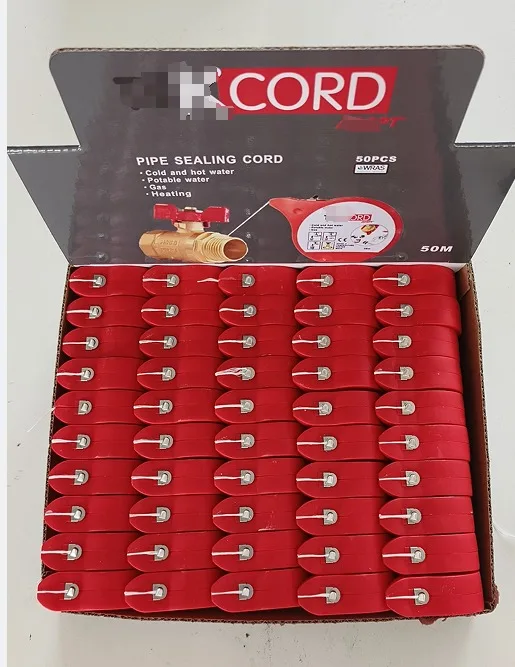 WRAS Approval pipe sealing cord non curing coated multifilament 160m pipe thread seal tape PTFE 50M 160M