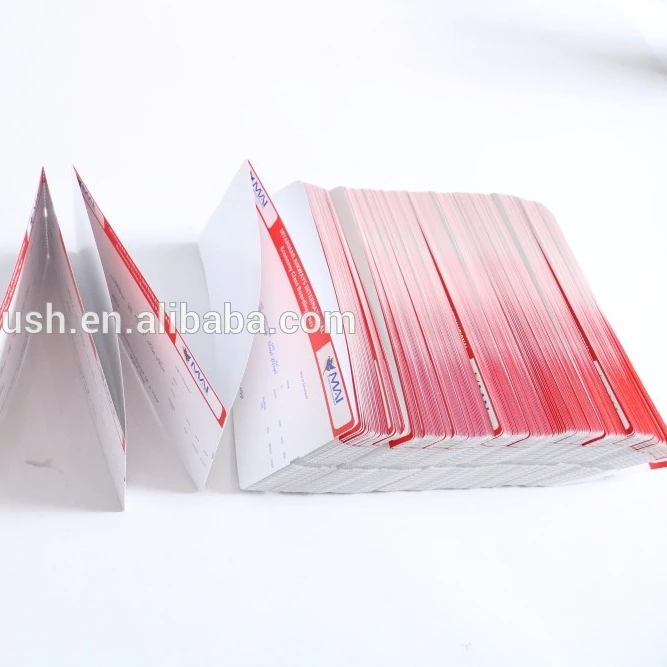 New customized Thermal Boarding pass thermal boarding pass thermal blank boarding pass paper thermal flight tickets