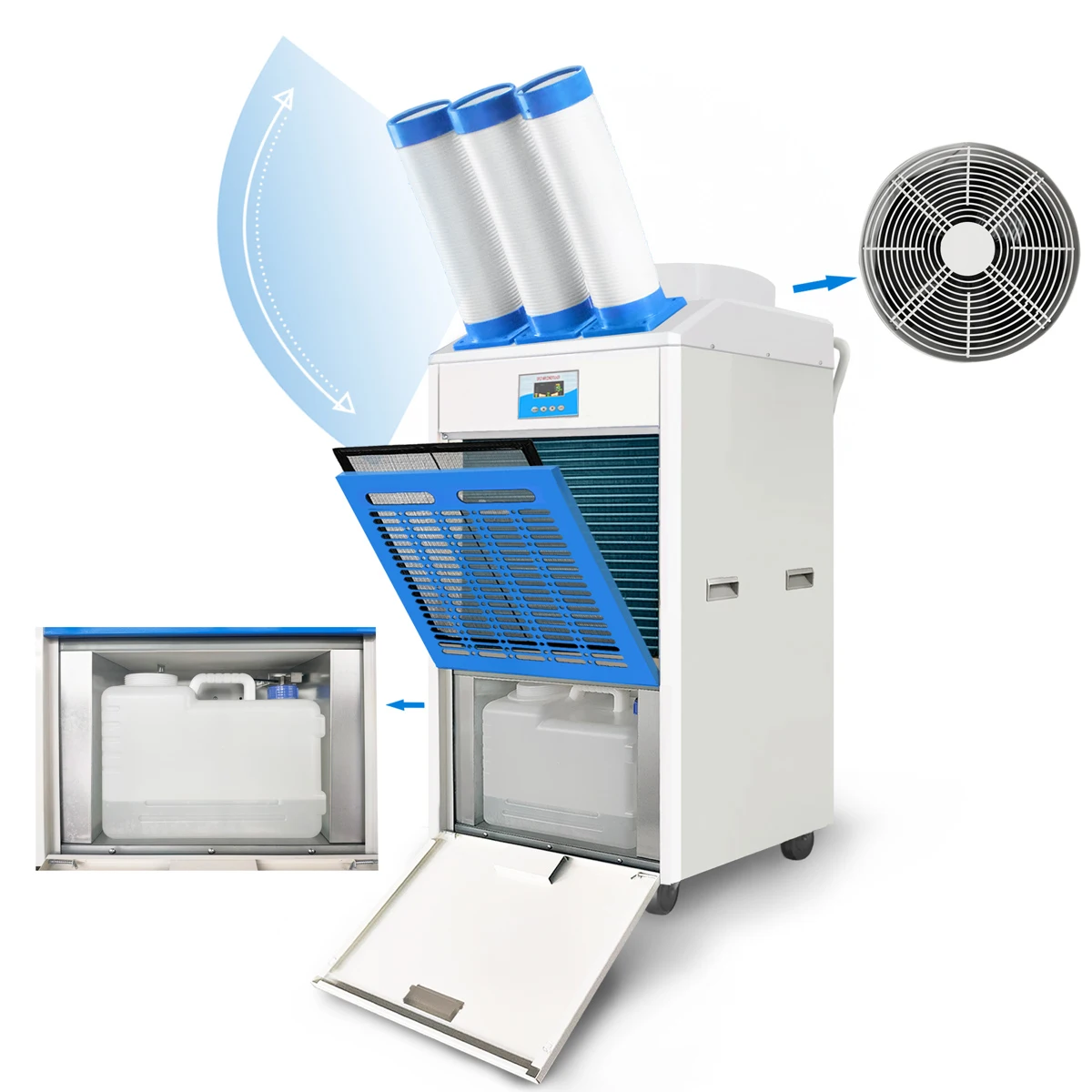 24000 BTU Portable Air Conditioner/Portable Spot Cooler/Industrial Portable Air Conditioner