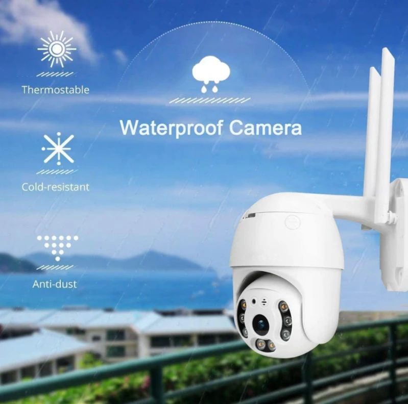 1080P PTZ WIFI Camera Long Range Outdoor Two Way Audio Dome Camara 2MP Security IP HD Motion Detection