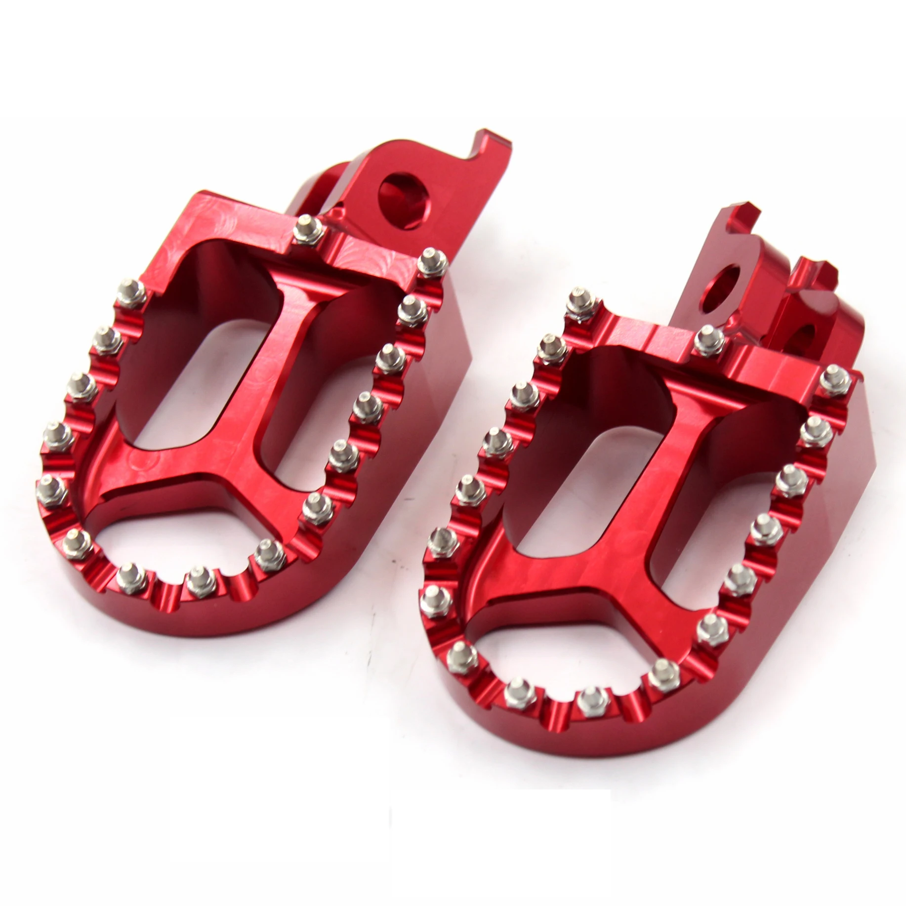 
KKE Dirt Bike Motorcycle Pedals Aluminium Foot Pegs Footrest Foot Pedals Compatible with HONDA CR125R/250R CRF250R CRF450X 