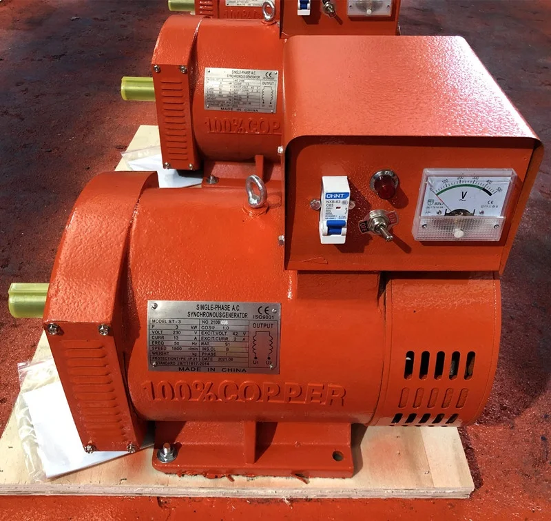 3kw generator head alternator 230v 380v 3kva 3 phase generator price of electric dynamo generator
