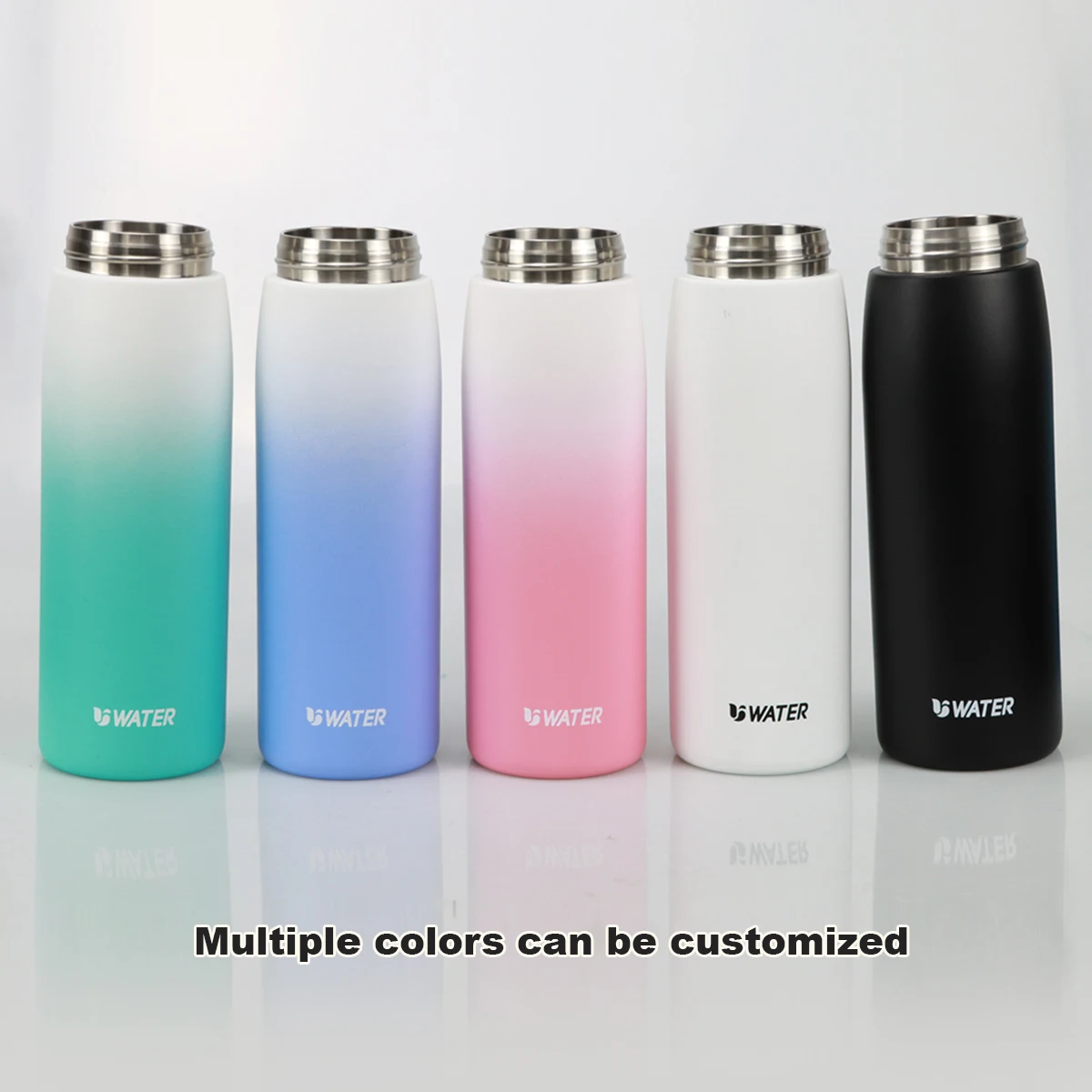OEM Factory duplex 304 stainless steel portable drinking water bottle with filter can be replaced for outdoor hiking camping
