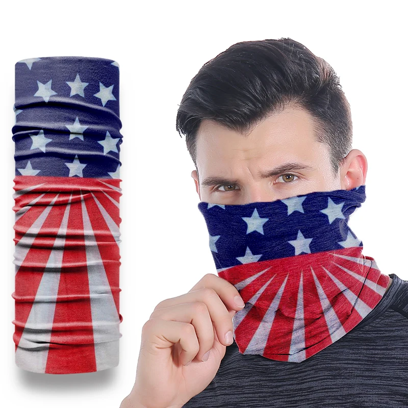 
Face-Mask Camo Skull Bandana Headband country flag 3 ply disposable children fashion-masks ear loop-mask 3 ply 