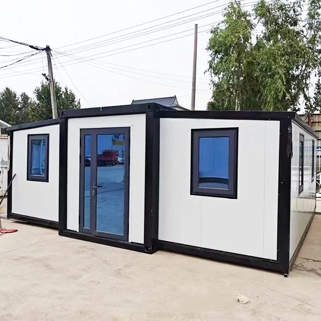 Factory Custom 40ft Expandable Mobile Folding Container Portable Prefabricated Houses prefab Home Hotels Sandwich Panel