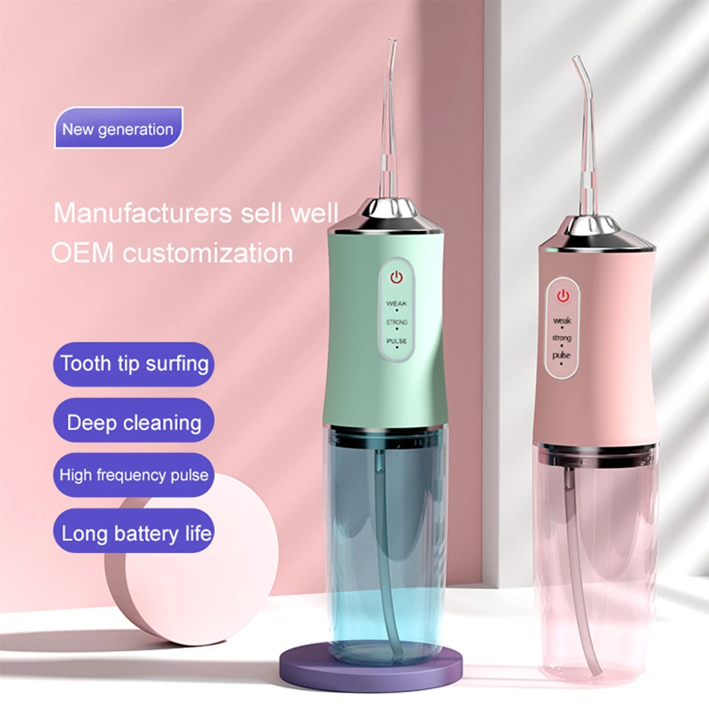 OEM 6886 portable water flosser cordless tooth rotatable usb water dental flosser