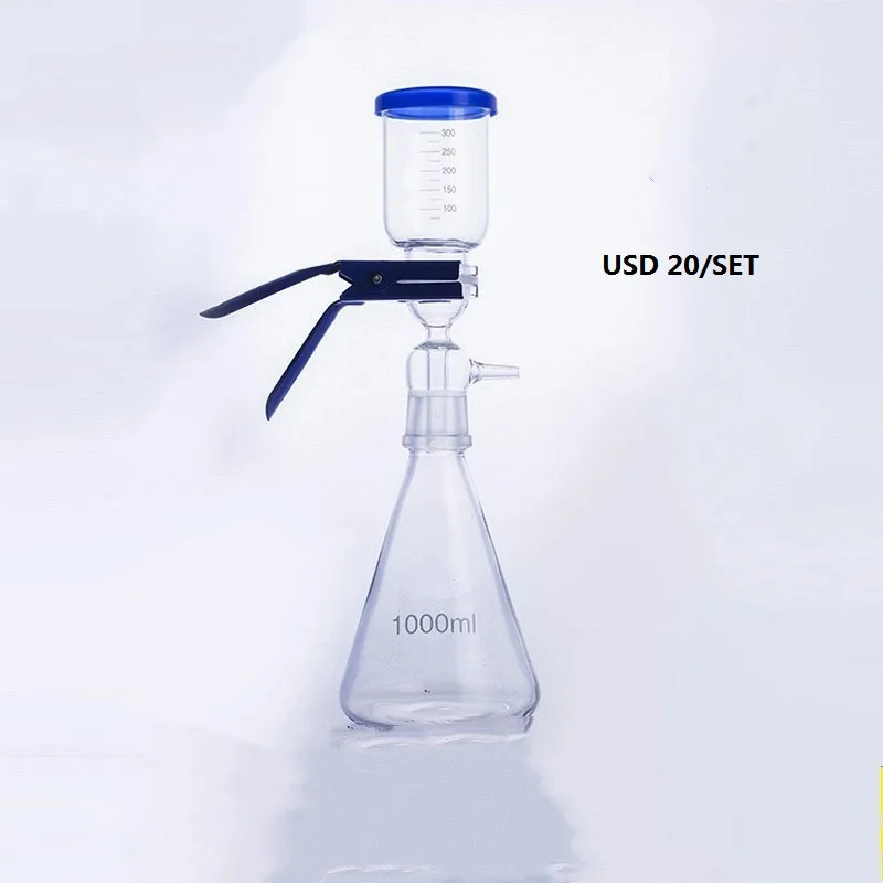 Hot sale high quality laboratory vaccum buchner funnel glass filter flask set at good price