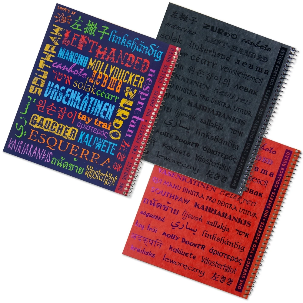 Left Hand Custom Printing Paper Book Private Label Spiral Journals Diary Lined Dotted Blank A5 Notebook Spiral Notebook