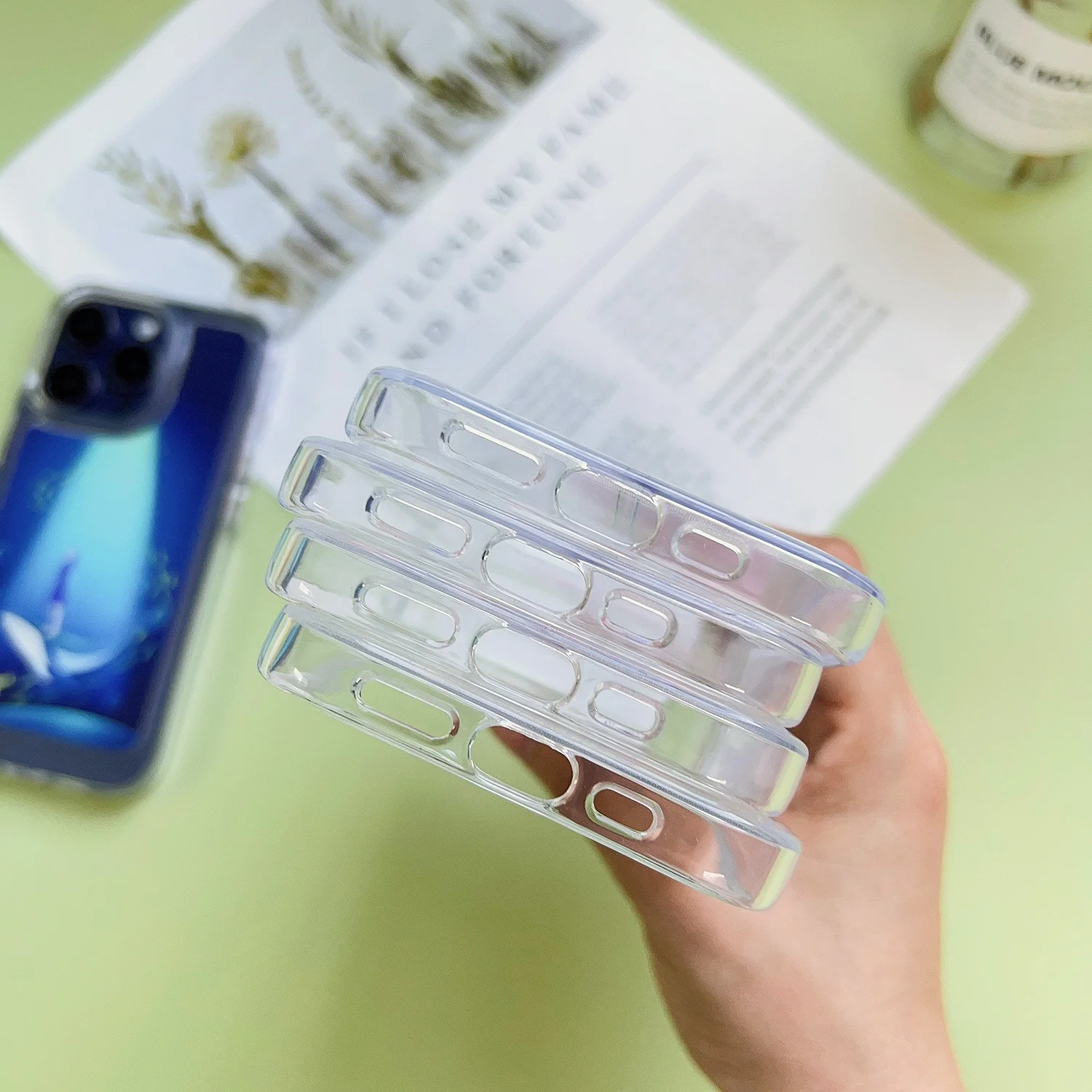 custom printing design pattern phone case pc tpu space phone case clear transparent phone case for iphone 14 pro max