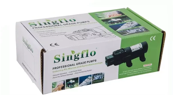 Singflo FL-3206 12v 65psi high pressure battery powered 12 volt 6L water heater pump