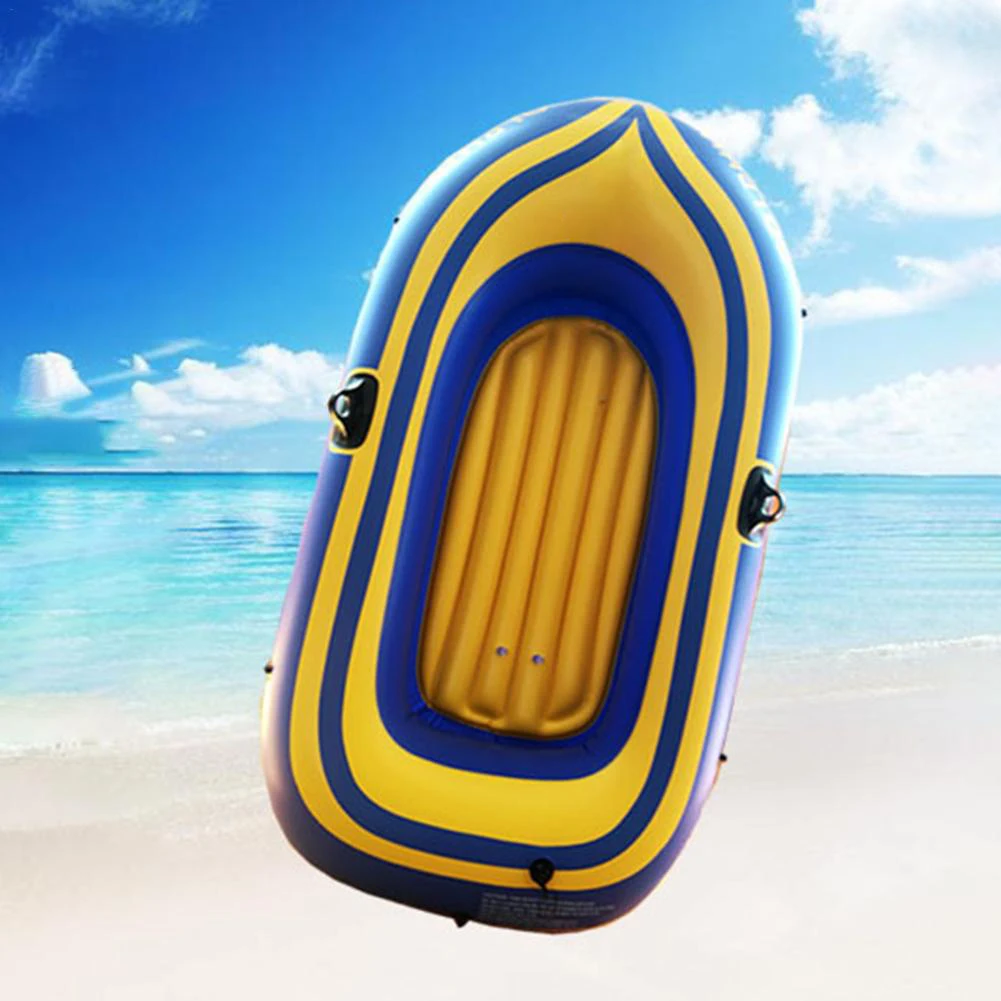 2-person Thicken Safe Inflatable Boat PVC Rowing Fishing Boat Kayak For Outdoor Driving Fishing Water Sports