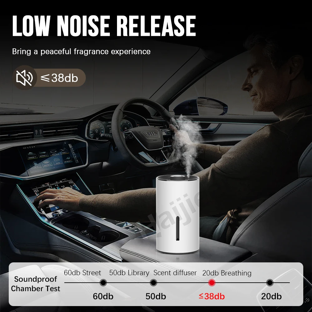 Modern Rechargeable Usb Car Portable Nebulizer Essential Oil Electric Mist Scent Machine Efficiency Scent Aroma Diffuser