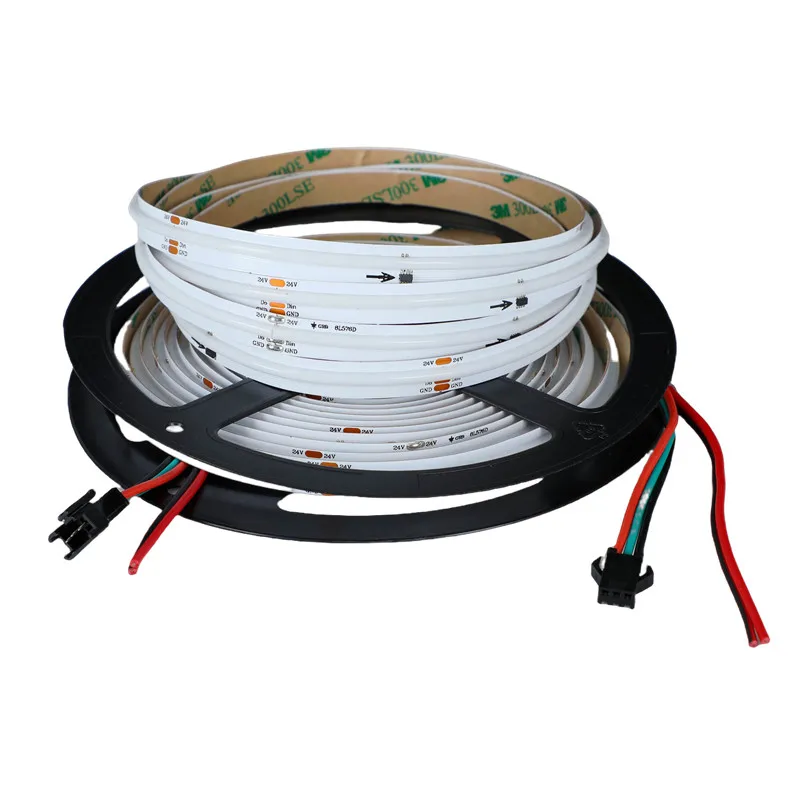 COB FCOB WS2811 IC Addressable led Running Water Effects Smart LED Strip Lights Warm Natural Cold White 360LED/M 16.4FT DC24V