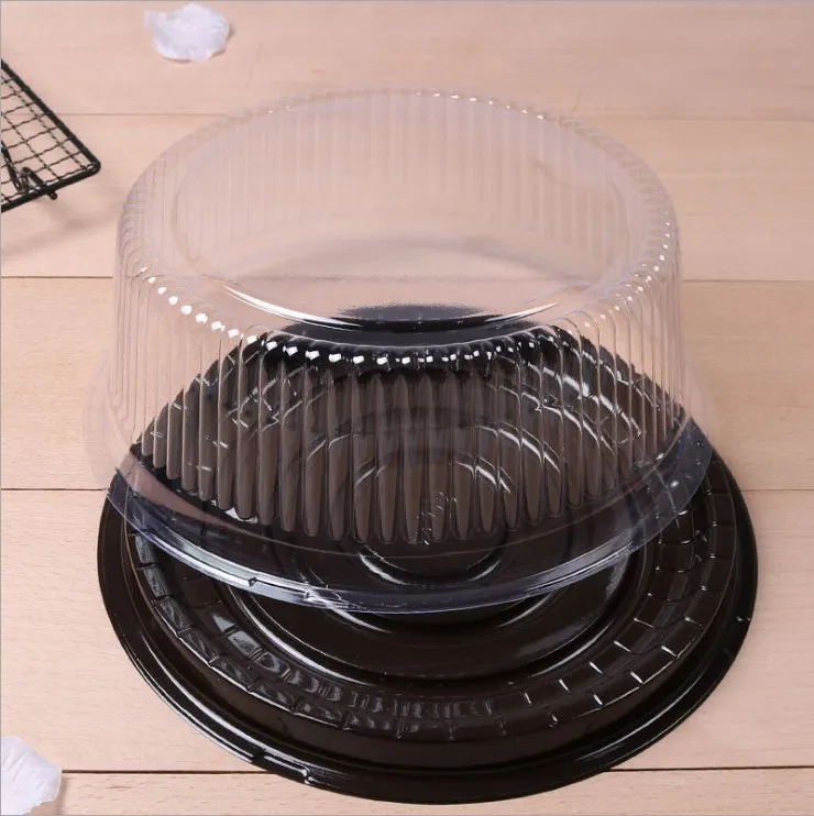 
Round Shape Disposable Plastic Cake Container Packaging 