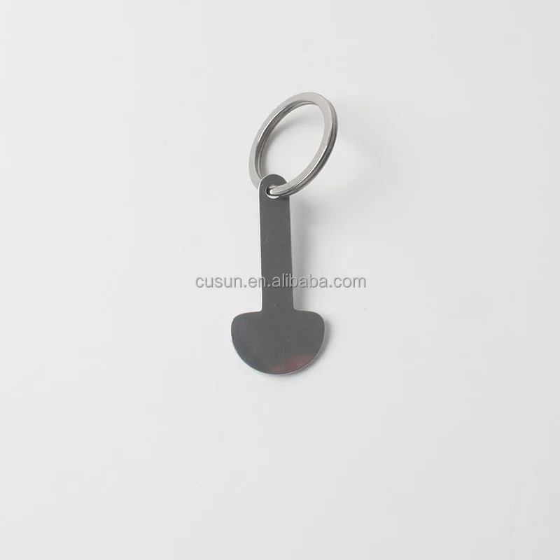 Custom Design Logo Metal Keyring Coin Holder Supermarket Shopping Cart Chip Key chain Trolley Token Coin Keychain